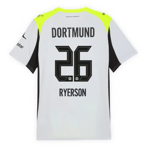 Borussia Dortmund Julian Ryerson #26 Bortatröja 2025-26 Kortärmad Borussia Dortmund Julian Ryerson #26 Bortatröja 2025-26 Kortärmad